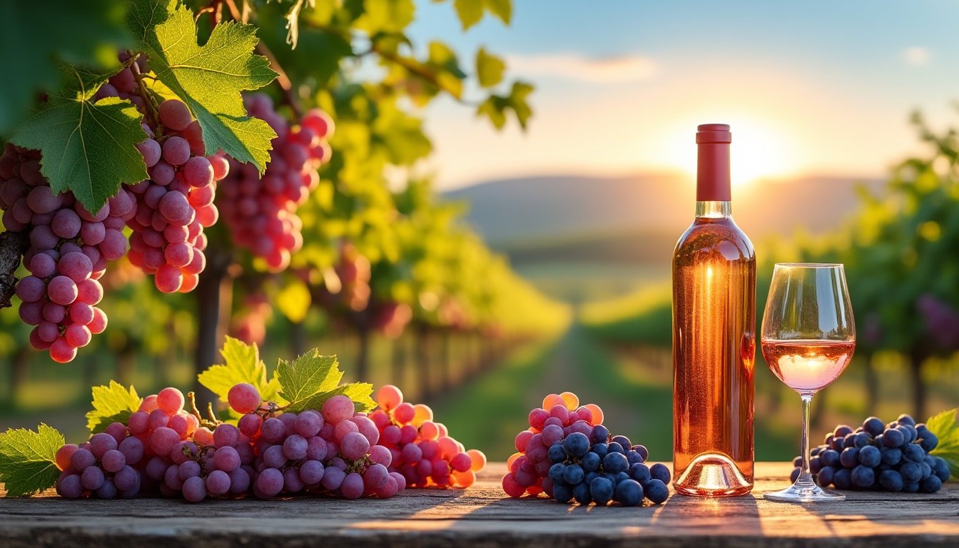 découvrez les cépages incontournables utilisés dans la production de vin rosé. explorez les variétés qui apportent couleur et saveur à ce vin apprécié par tous, et plongez dans l'univers fascinant de l'œnologie.