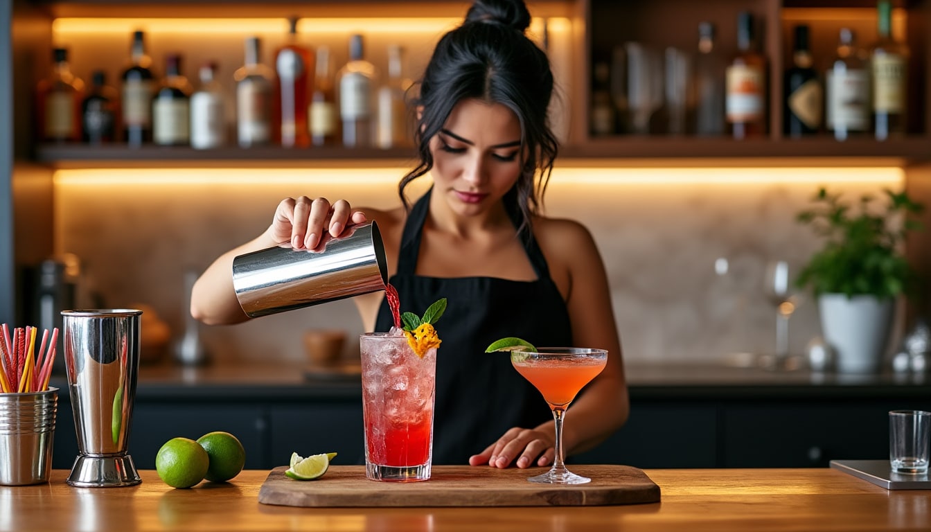 découvrez comment préparer un délicieux cocktail cosmopolitan avec notre guide étape par étape. apprenez à mélanger vodka, triple sec, jus de cranberry et citron vert pour réaliser cette boisson emblématique. parfait pour vos soirées entre amis !